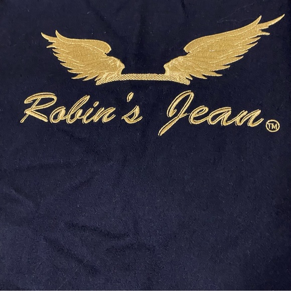 ROBIN'S JEAN VARSITY JACKET IN BLACK AND GOLD Size XL - Picture 8 of 8